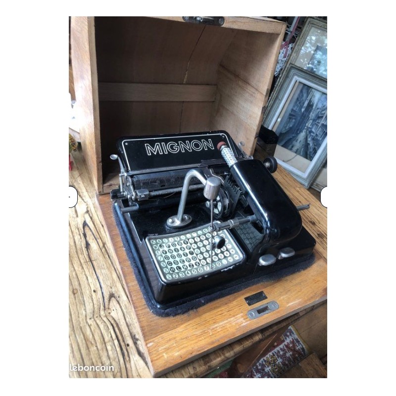 Machine à écrire a index Mignon