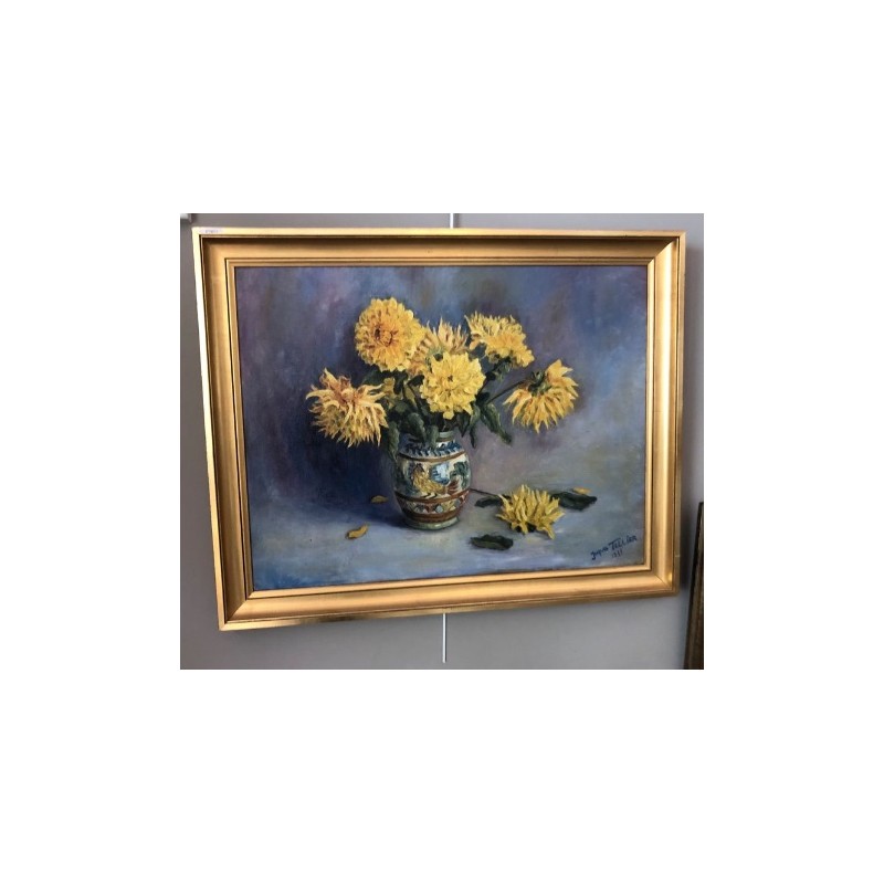 Tableau représentant un bouquet de pivoines