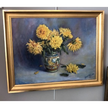 Tableau représentant un bouquet de pivoines