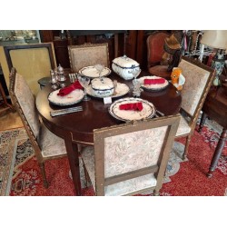 Table acajou ronde style...