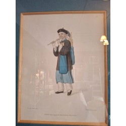 2 gravures anglaise aquarellee