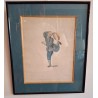 2 gravures anglaise aquarellee