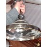 Importante Paire de flambeaux Christofle en bronze argenté