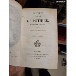 1821 les œuvres completes de Pothier 23 volumes Droit
