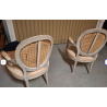 Paire de fauteuil de style Louis XVI
