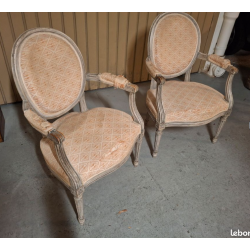 Paire de fauteuil de style...