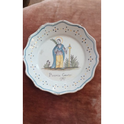 Assiette ancienne Nevers...