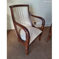 Paire de fauteuil gondole époque restauration