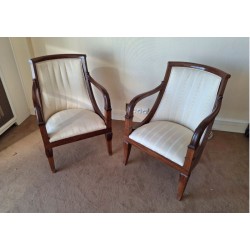 Paire de fauteuil gondole...