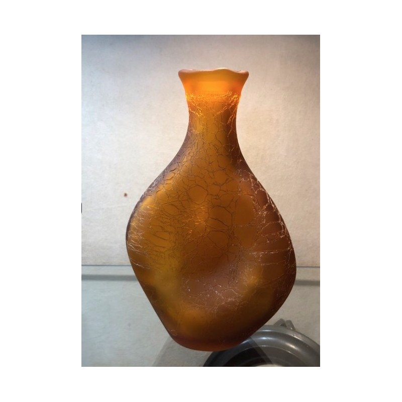 Flacon vase soliflore pâte de verre