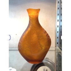 Flacon vase soliflore pâte de verre
