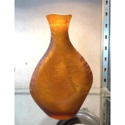 Flacon vase soliflore pâte de verre